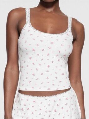 SKIMS Soft Lounge Tank Neon Orchid Rose XS